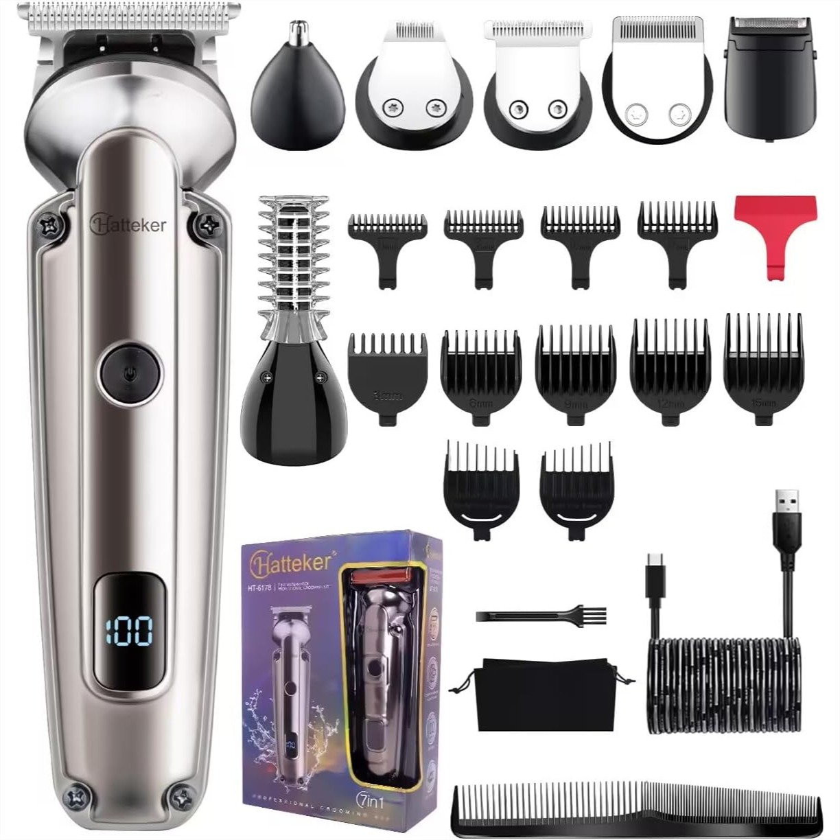 7-in-1 Beard Trimmer for Men,  – Men'S Grooming Images recenzja i cena
