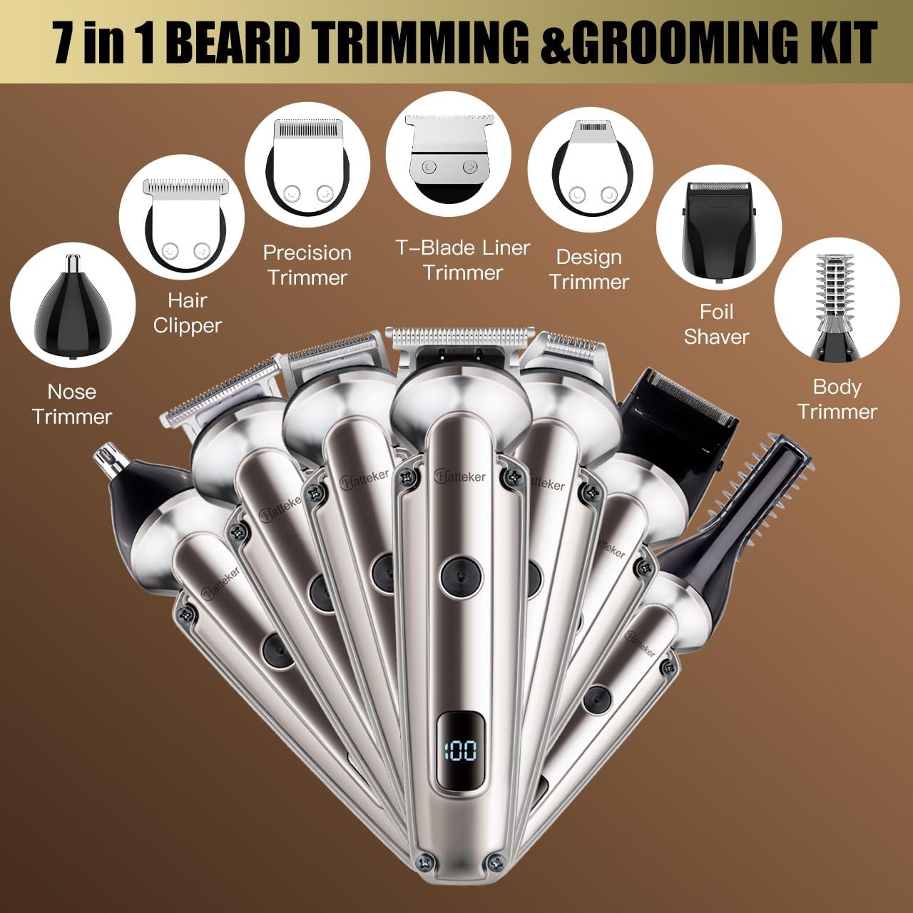 7-in-1 Beard Trimmer for Men,  – Men'S Grooming Images recenzja i cena