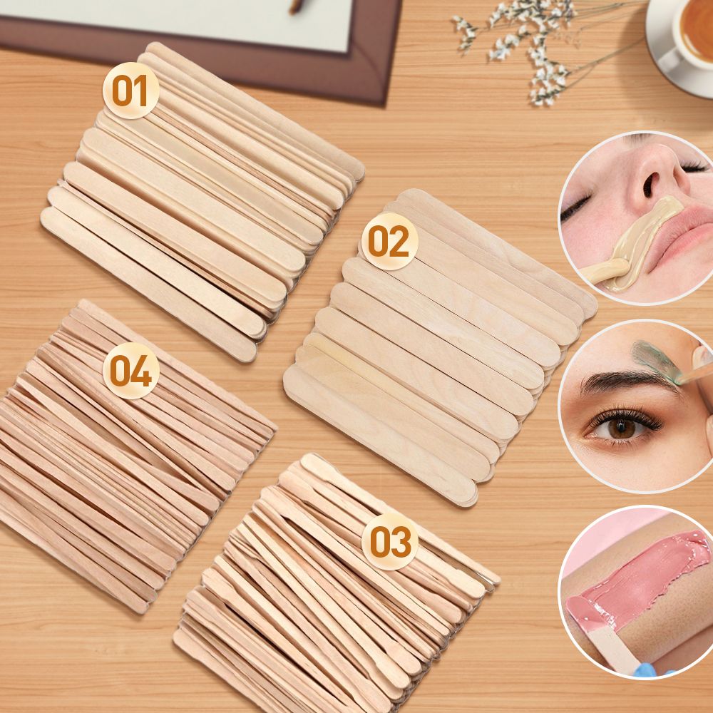 500/200/100Pcs Wooden Hair Rem – Hair Wax Stick recenzja i cena