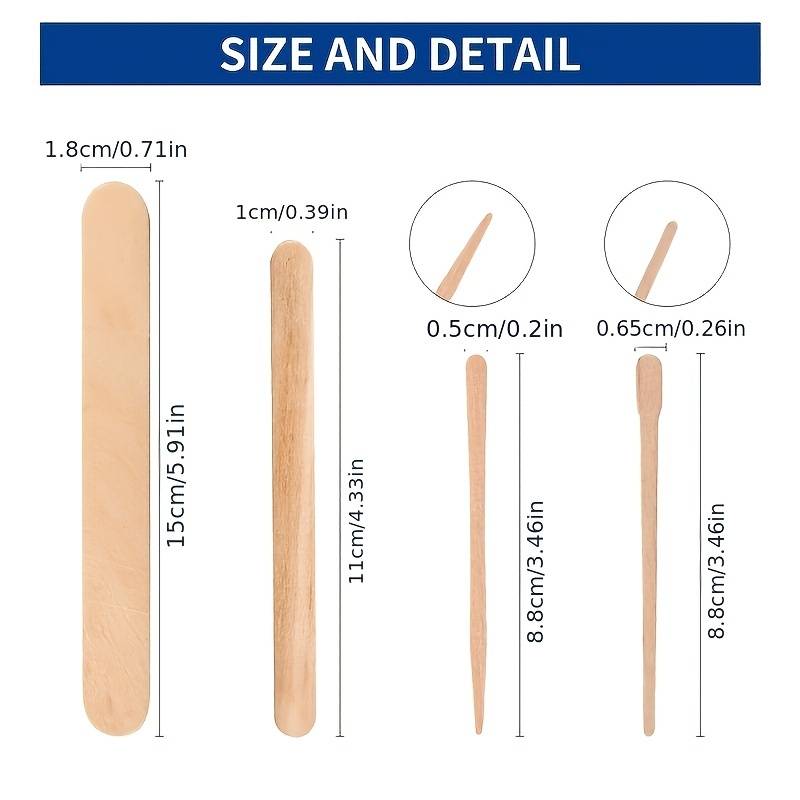 500/200/100Pcs Wooden Hair Rem – Hair Wax Stick recenzja i cena