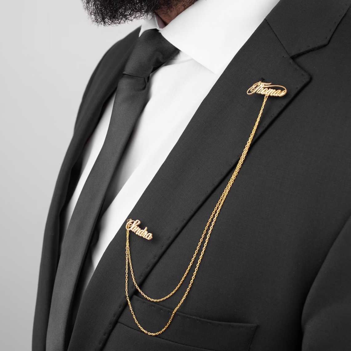 Custom Double Name Brooch Men  – Men'S Grooming Daily recenzja i cena