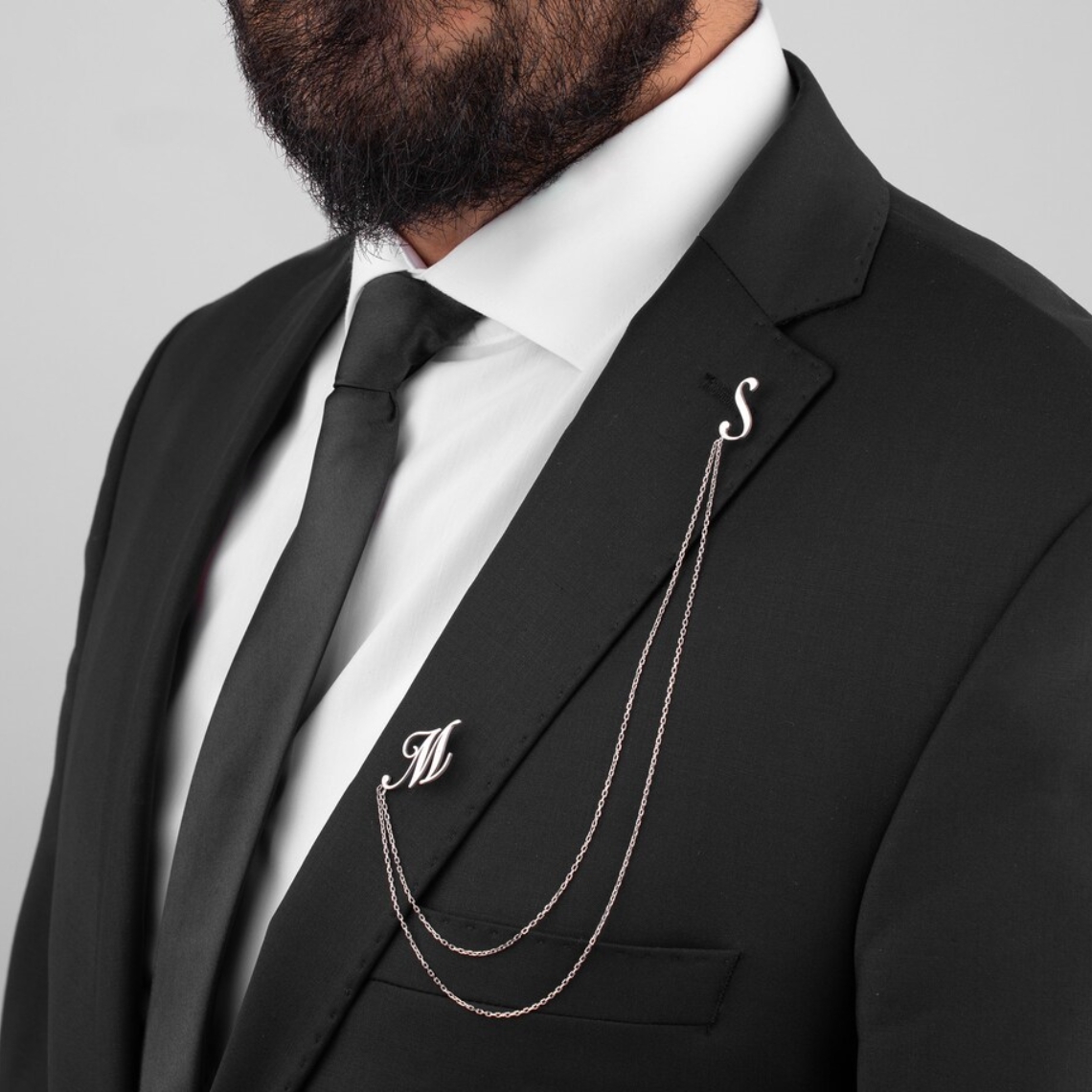 Custom Double Name Brooch Men  – Men'S Grooming Daily recenzja i cena