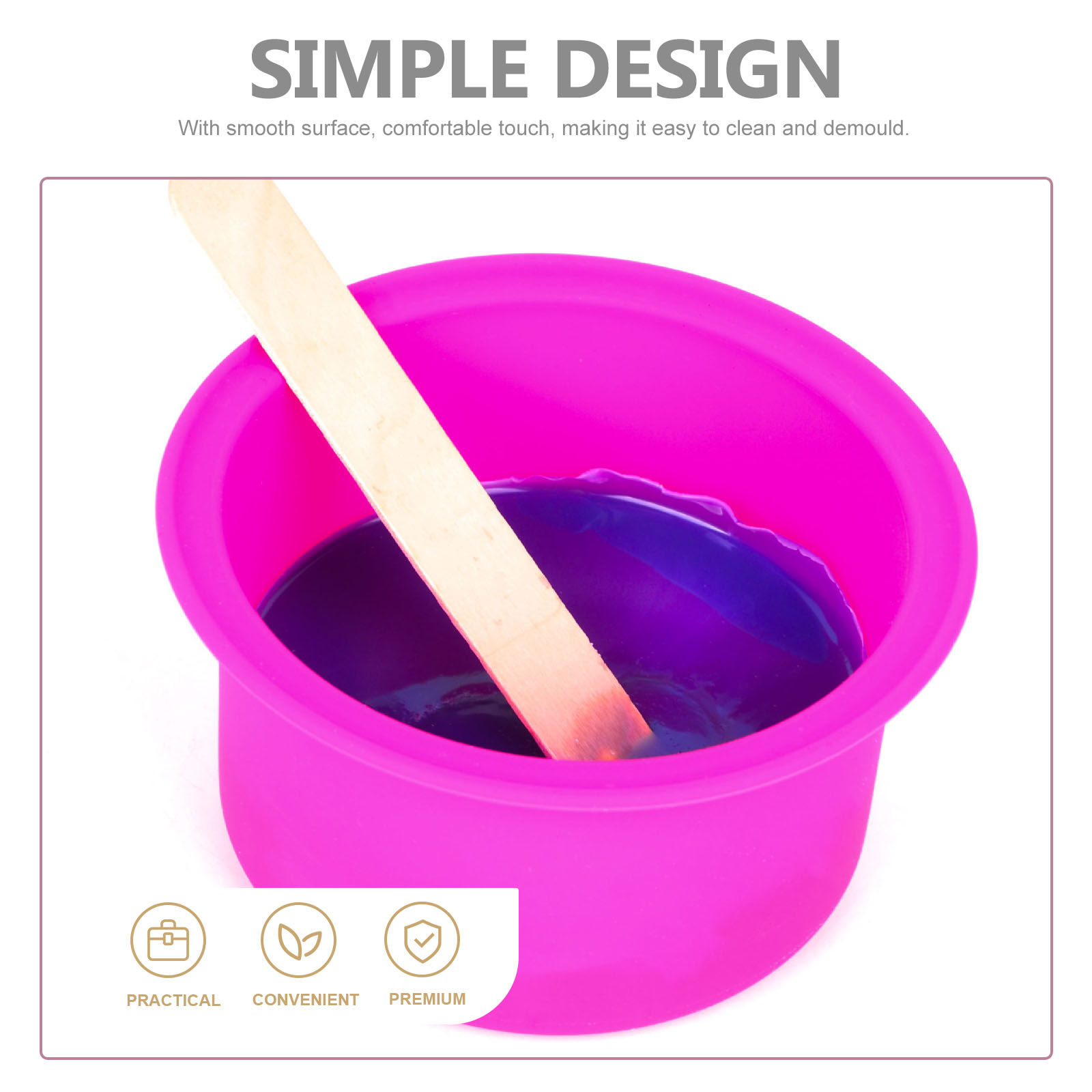 Pink Silicone Wax Melting Pot  – Hair Wax Stick recenzja i cena