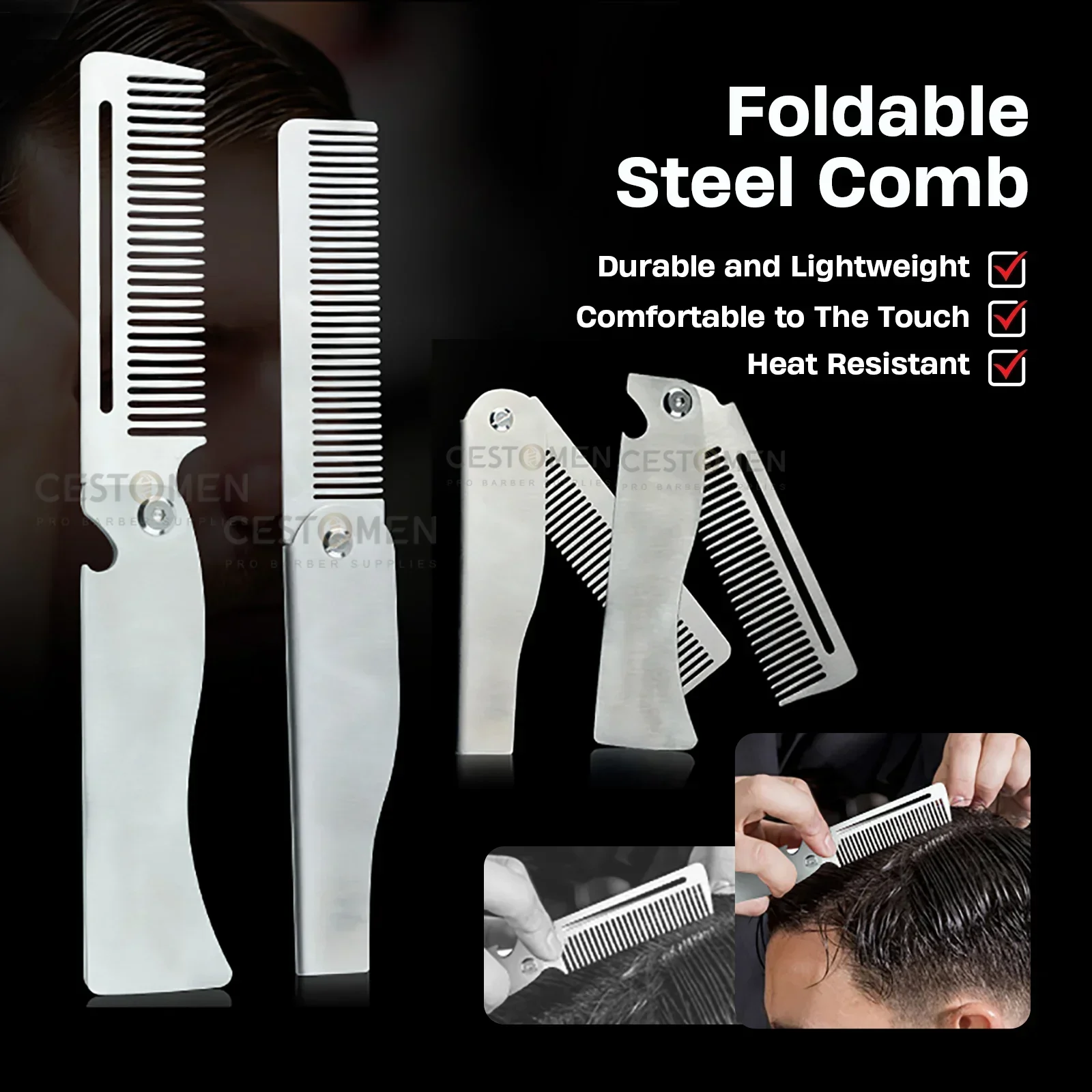 NEW Folding Stainless Steel Co – Men'S Grooming Tonic recenzja i cena
