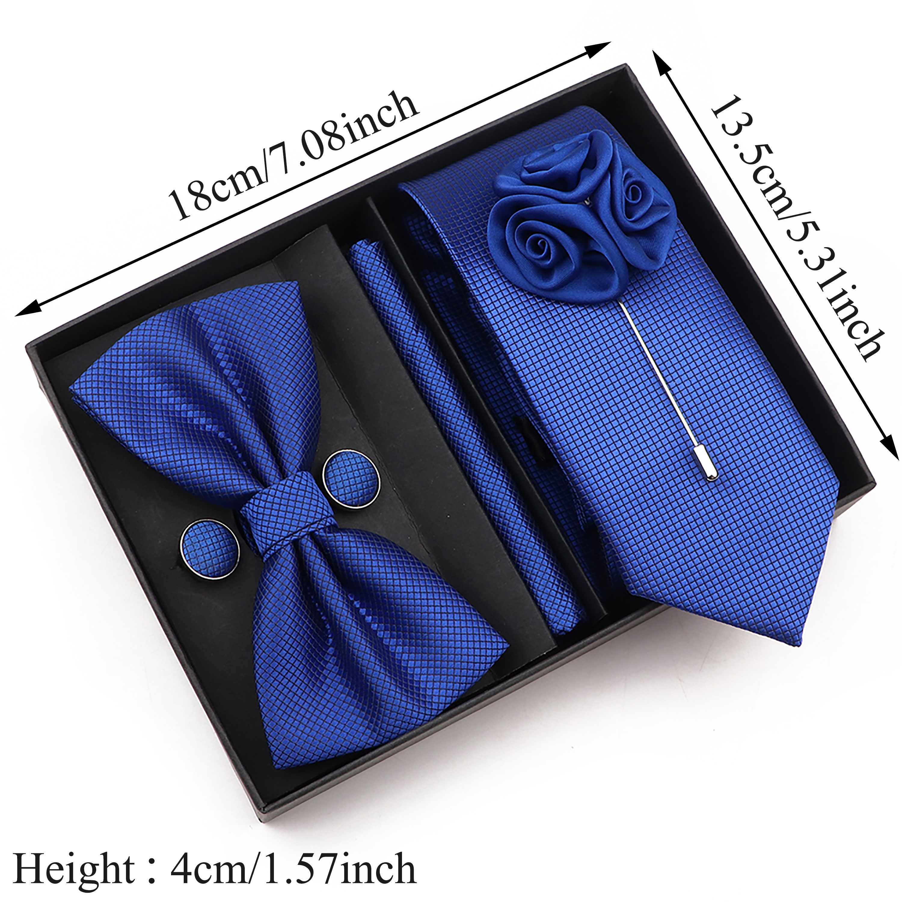 New Style Tie Set Solid Color  – Mens Grooming Box recenzja i cena