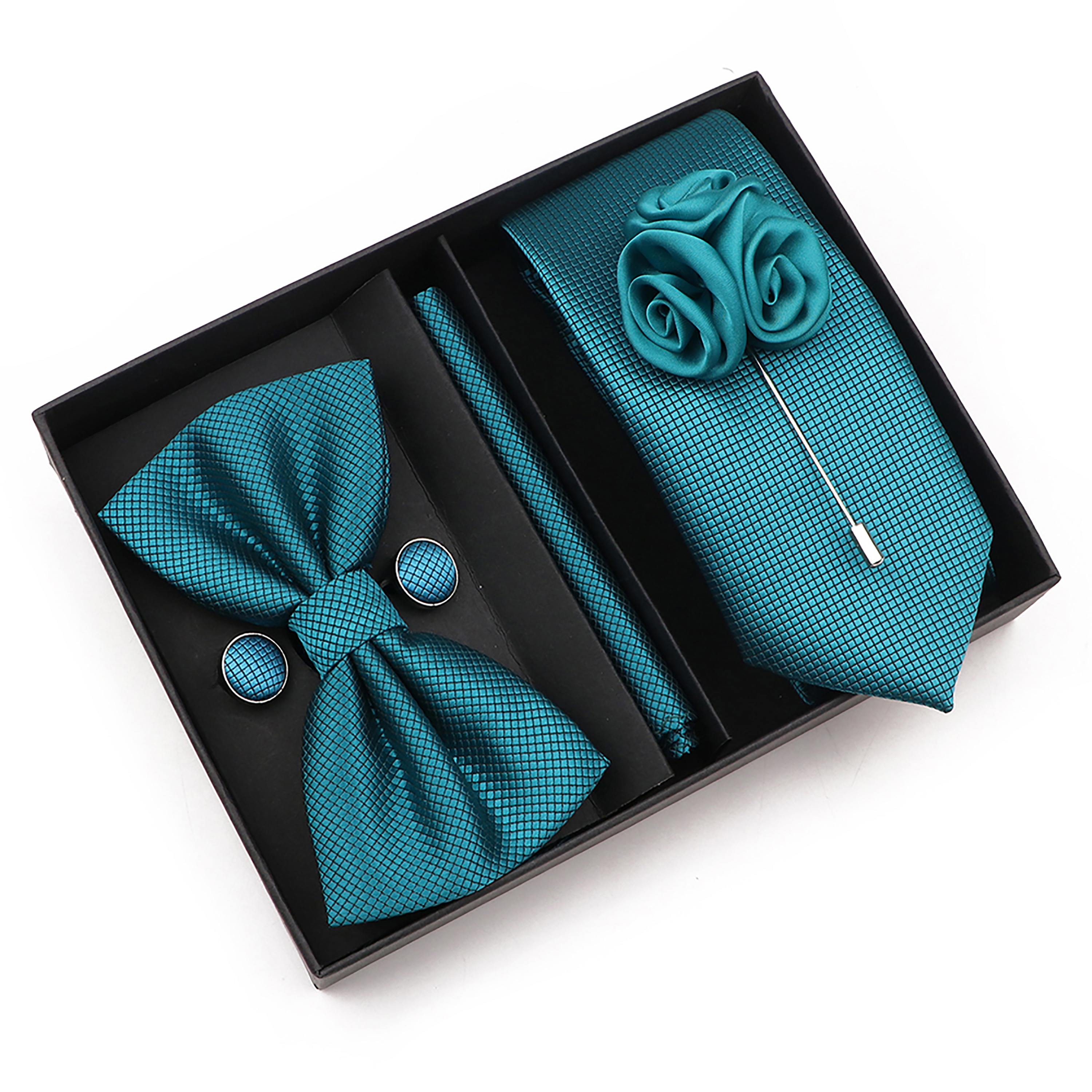 New Style Tie Set Solid Color  – Mens Grooming Box recenzja i cena