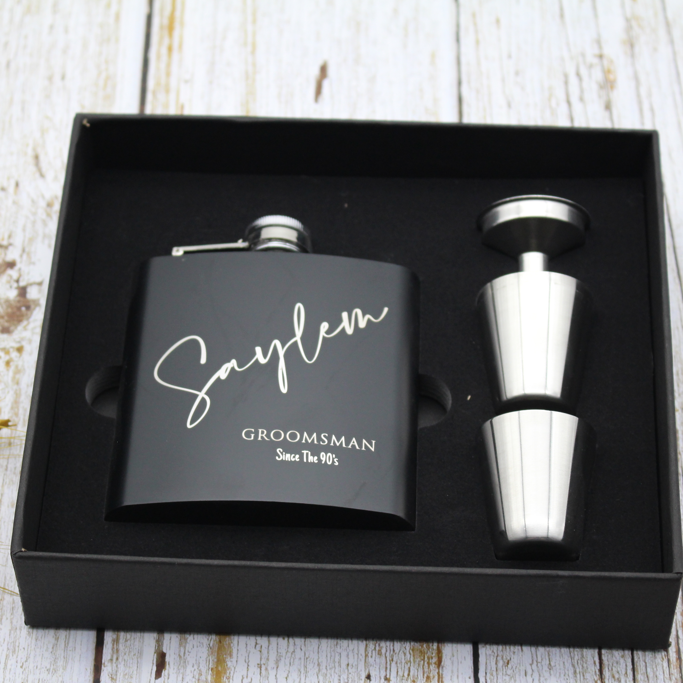 Custom Wedding Groomsman Gift  – Mens Grooming Box recenzja i cena