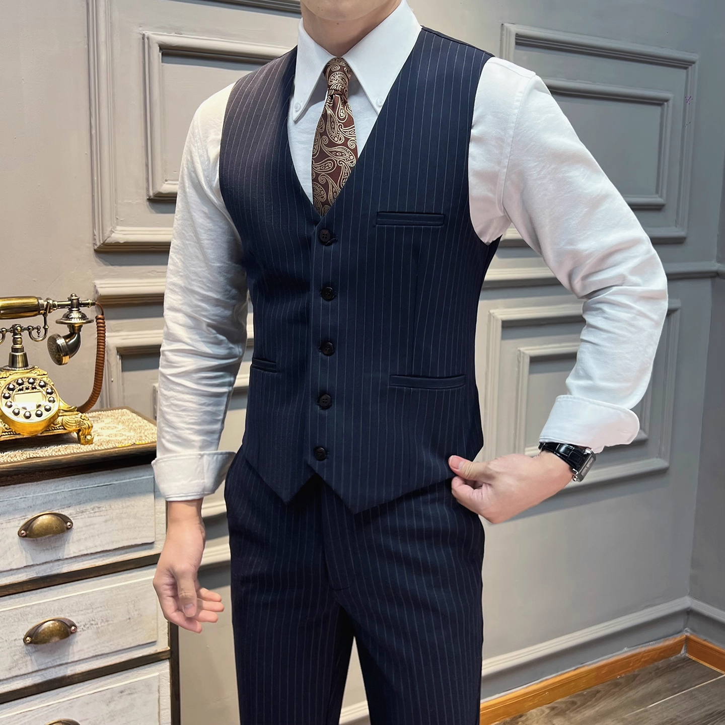 5XL-M( Vest + Pants) High-end  – Men'S Grooming Club recenzja i cena