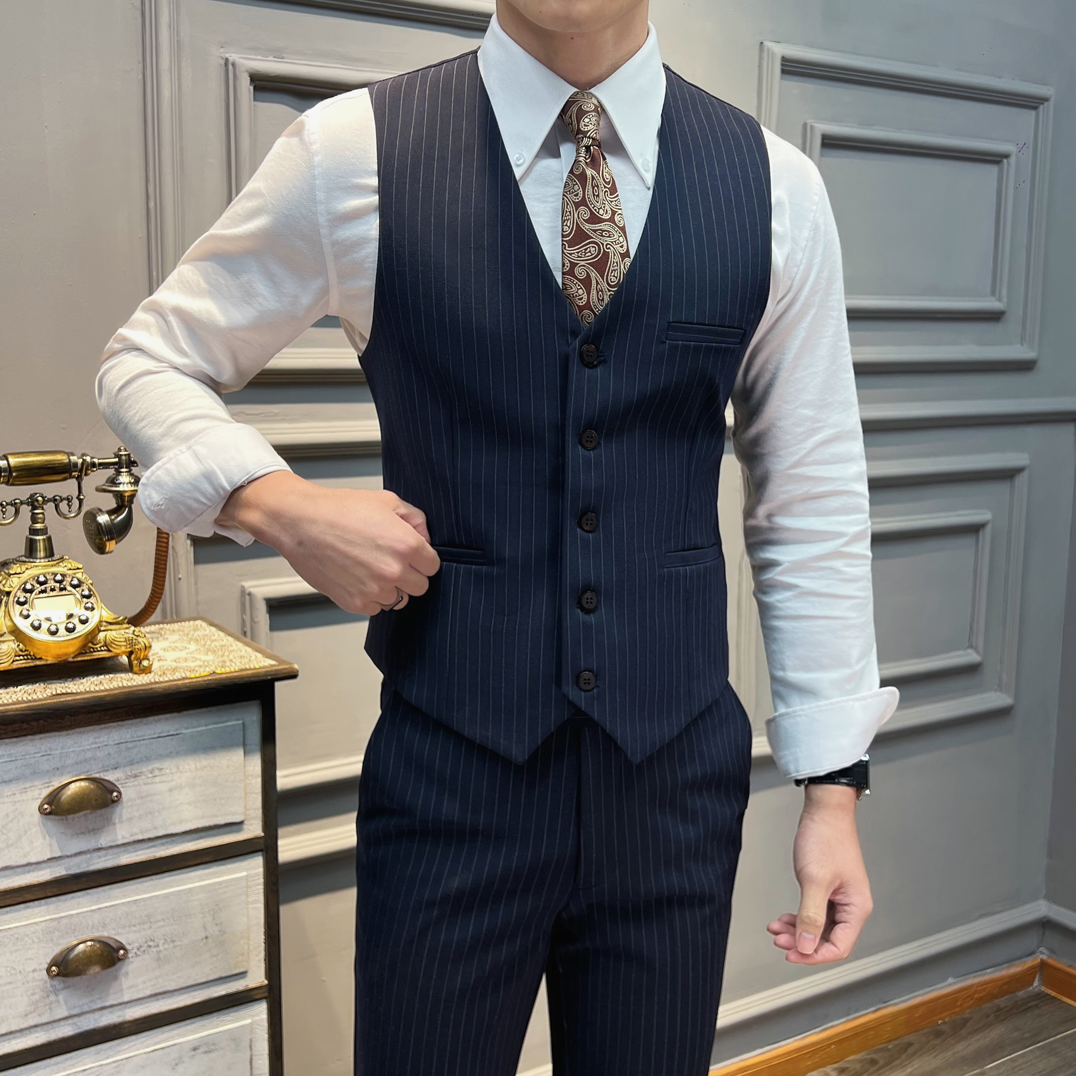 5XL-M( Vest + Pants) High-end  – Men'S Grooming Club recenzja i cena