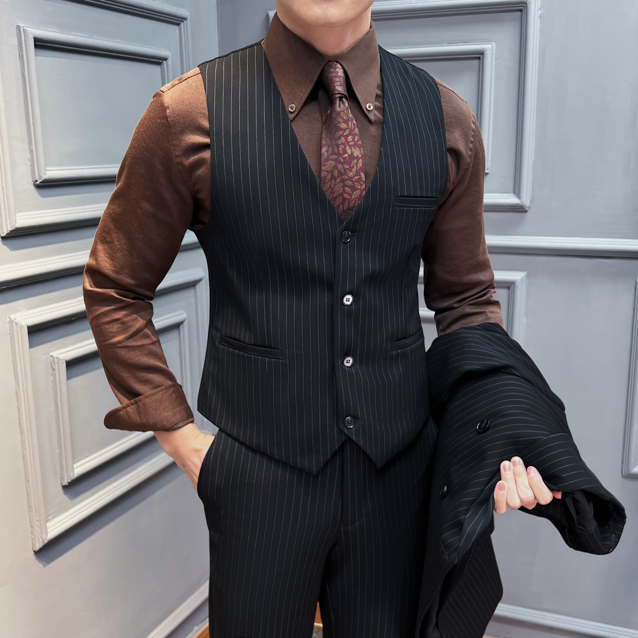 5XL-M( Vest + Pants) High-end  – Men'S Grooming Club recenzja i cena