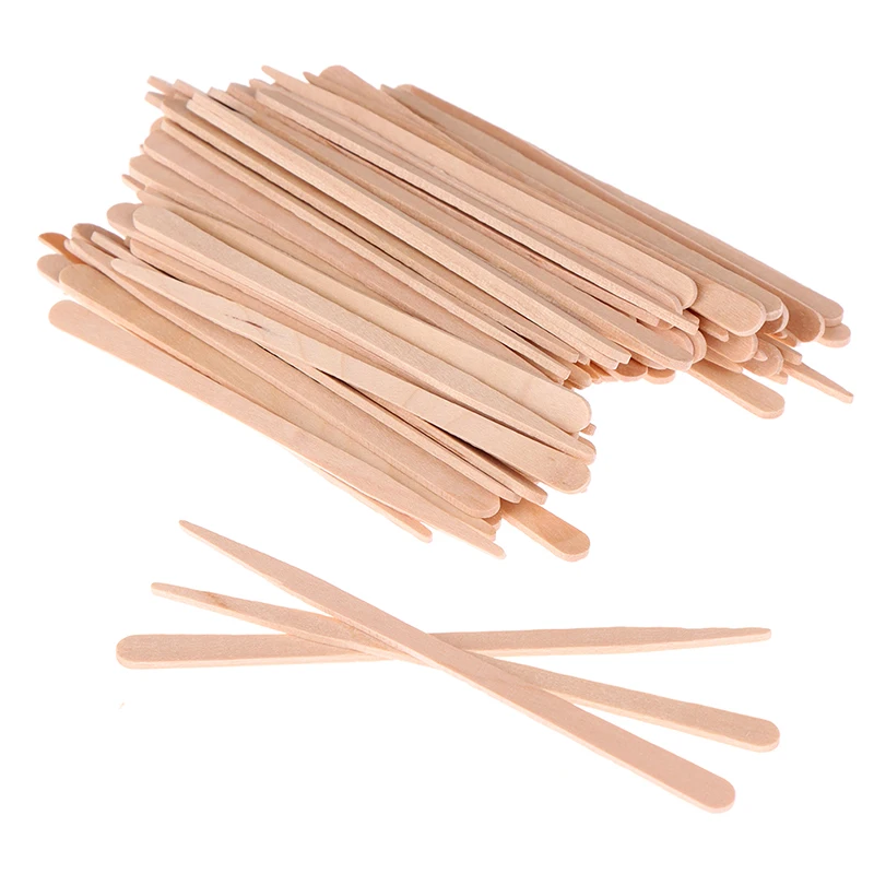 50/100Pcs Wooden Body Hair Rem – Hair Wax Stick recenzja i cena