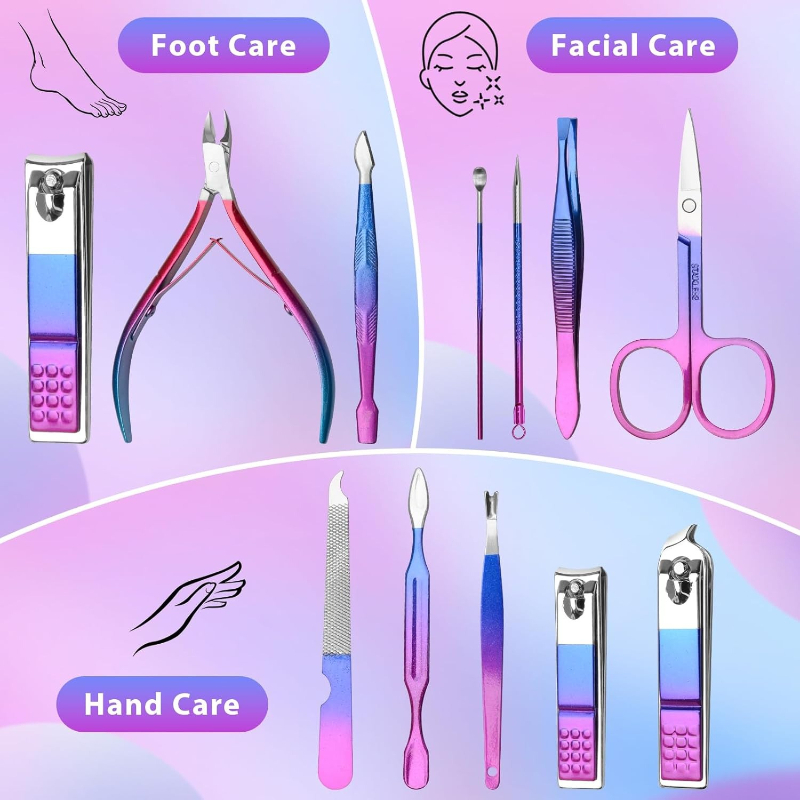 Manicure Set Nail Clippers Ped – Mens Grooming Box recenzja i cena
