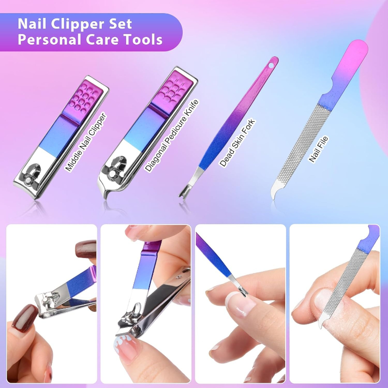 Manicure Set Nail Clippers Ped – Mens Grooming Box recenzja i cena