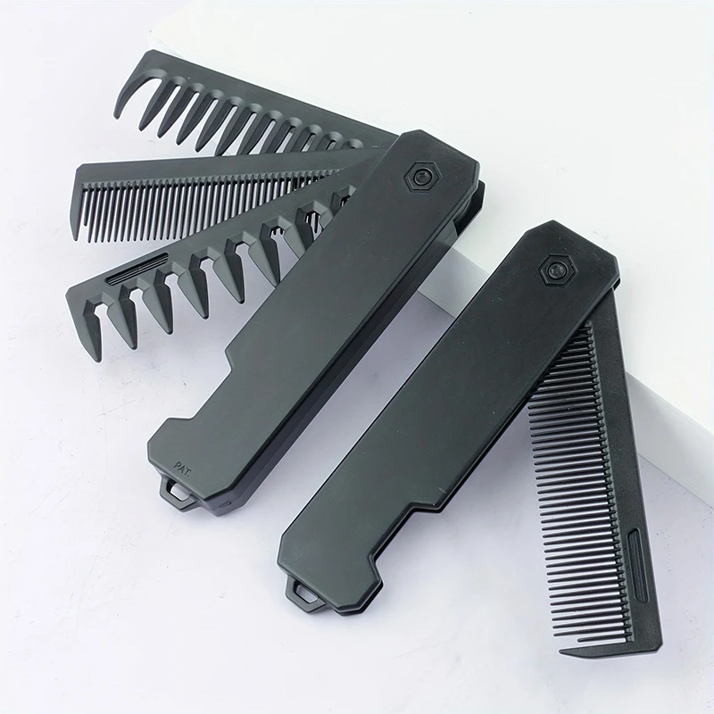 3-in-1 Folding Beard Comb for  – Mens Grooming Box recenzja i cena