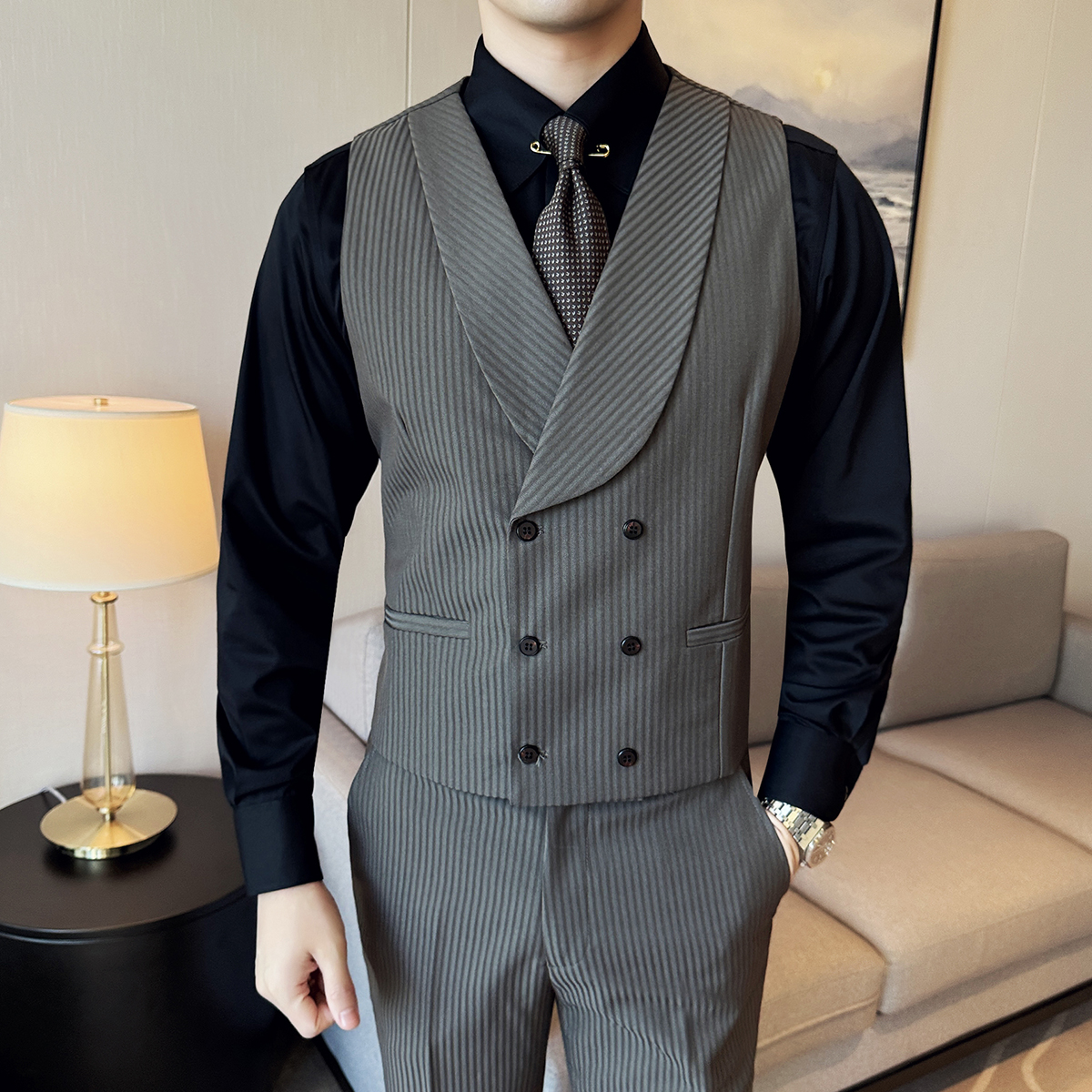 ( Vest + Pants) Men Luxury Str – Men'S Grooming Club recenzja i cena