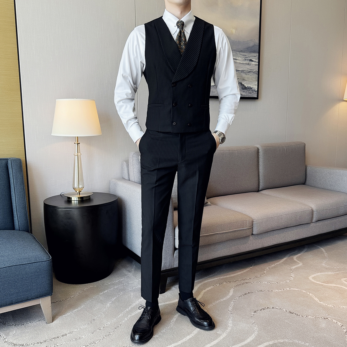 ( Vest + Pants) Men Luxury Str – Men'S Grooming Club recenzja i cena