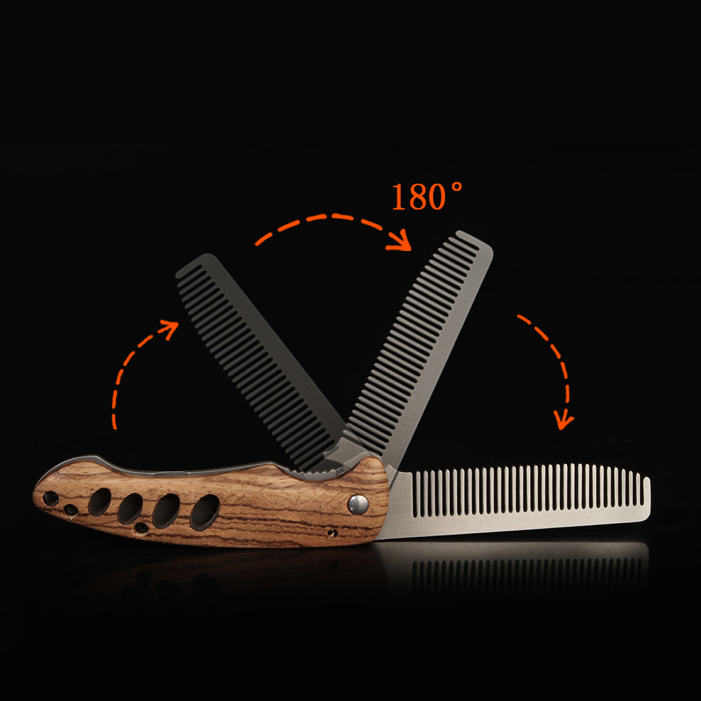 Solid Wood & Metal Folding Bea – Mens Grooming Box recenzja i cena