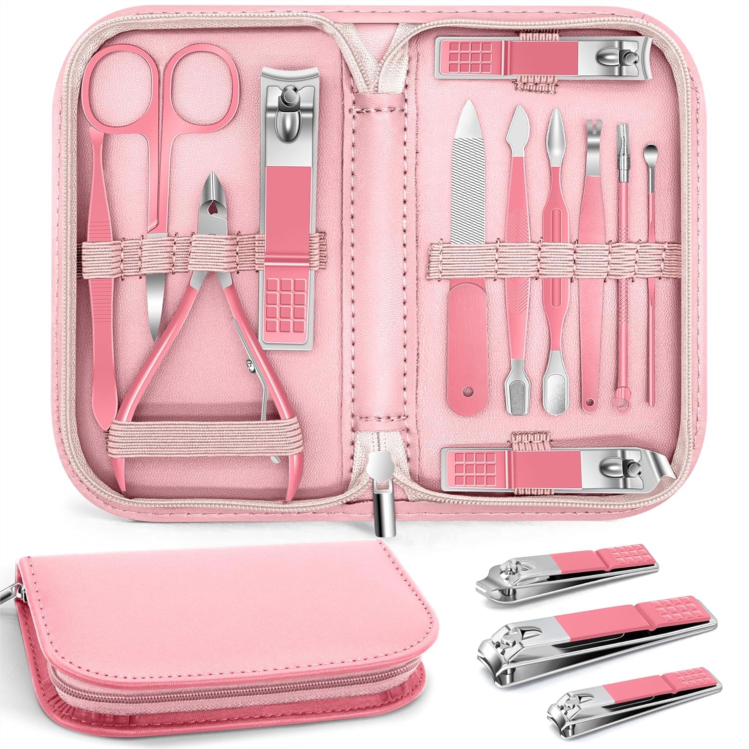 12 Pcs Manicure Pedicure Set w – Men'S Grooming Images recenzja i cena