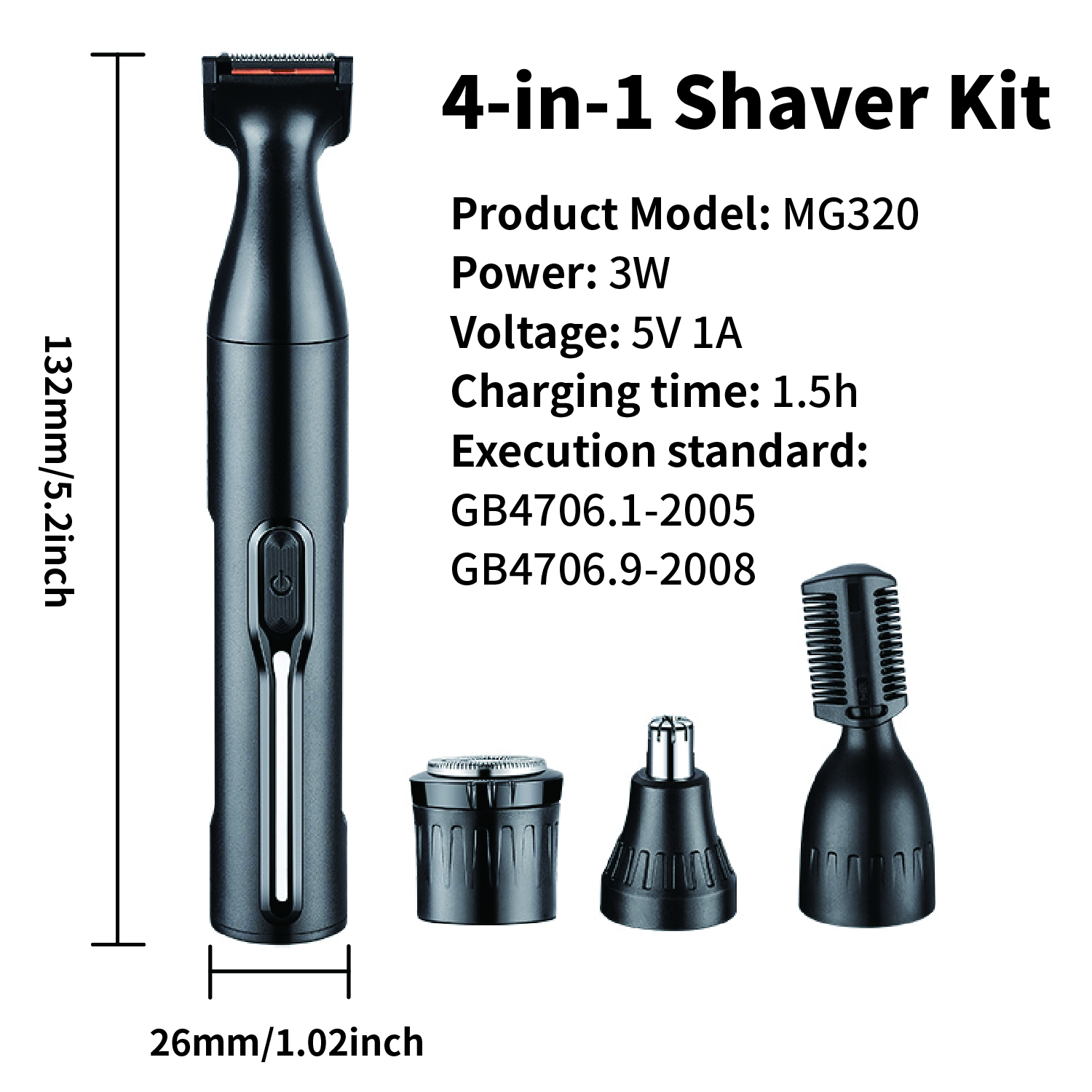 Man Electric Trimmer Beard Raz – Men Grooming Armpit Hair recenzja i cena