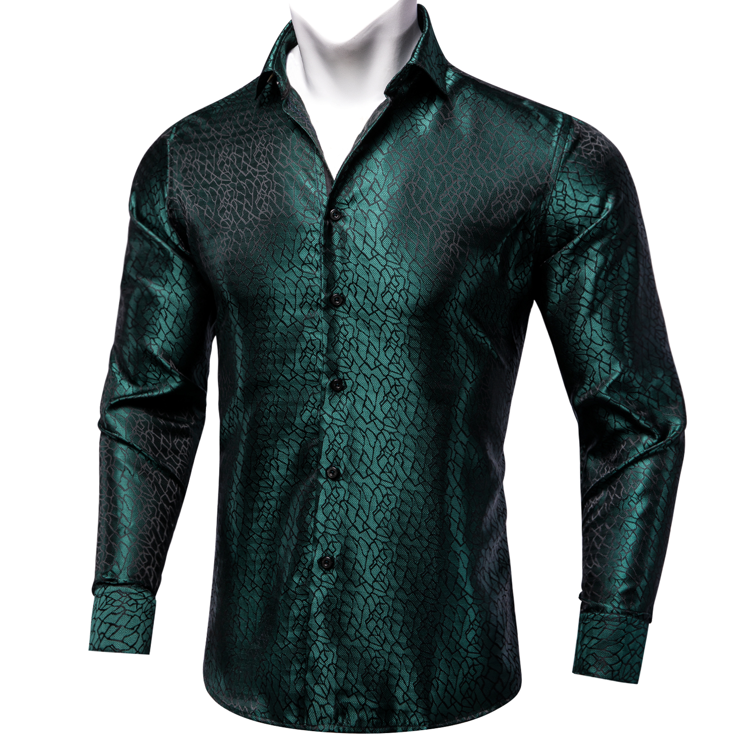 Fashion Green Shirts For Men C – Men'S Grooming Club recenzja i cena