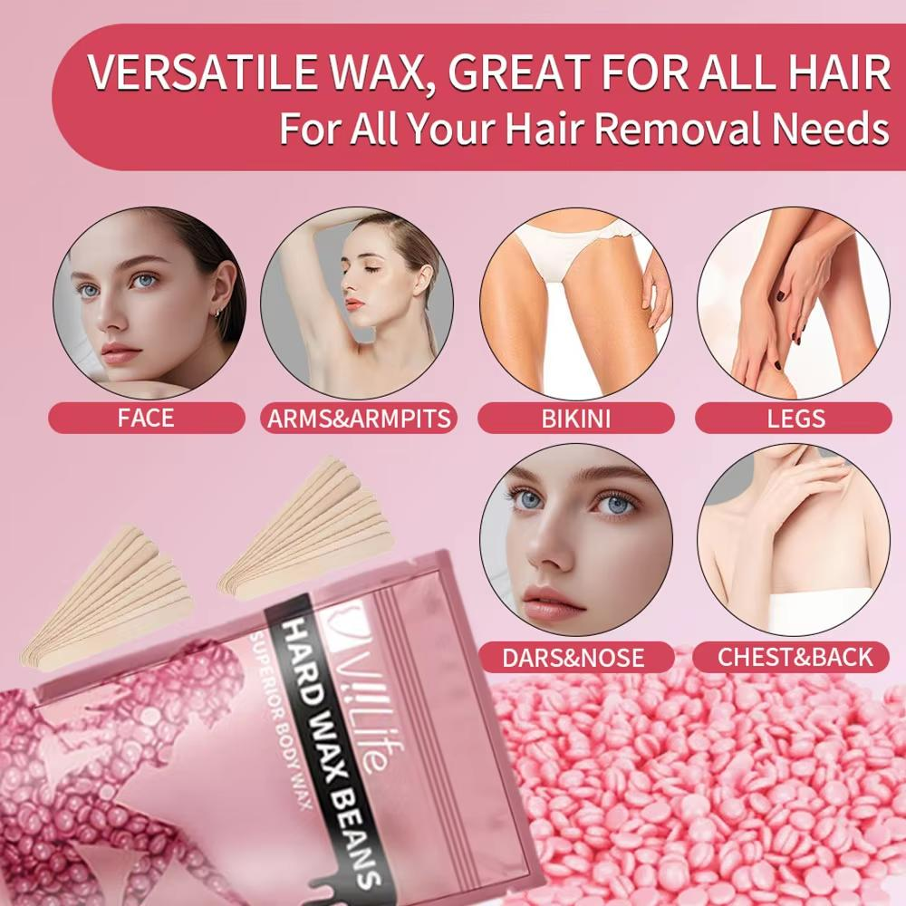 Painless Rose Waxing Set, Wax  – Hair Wax Stick recenzja i cena
