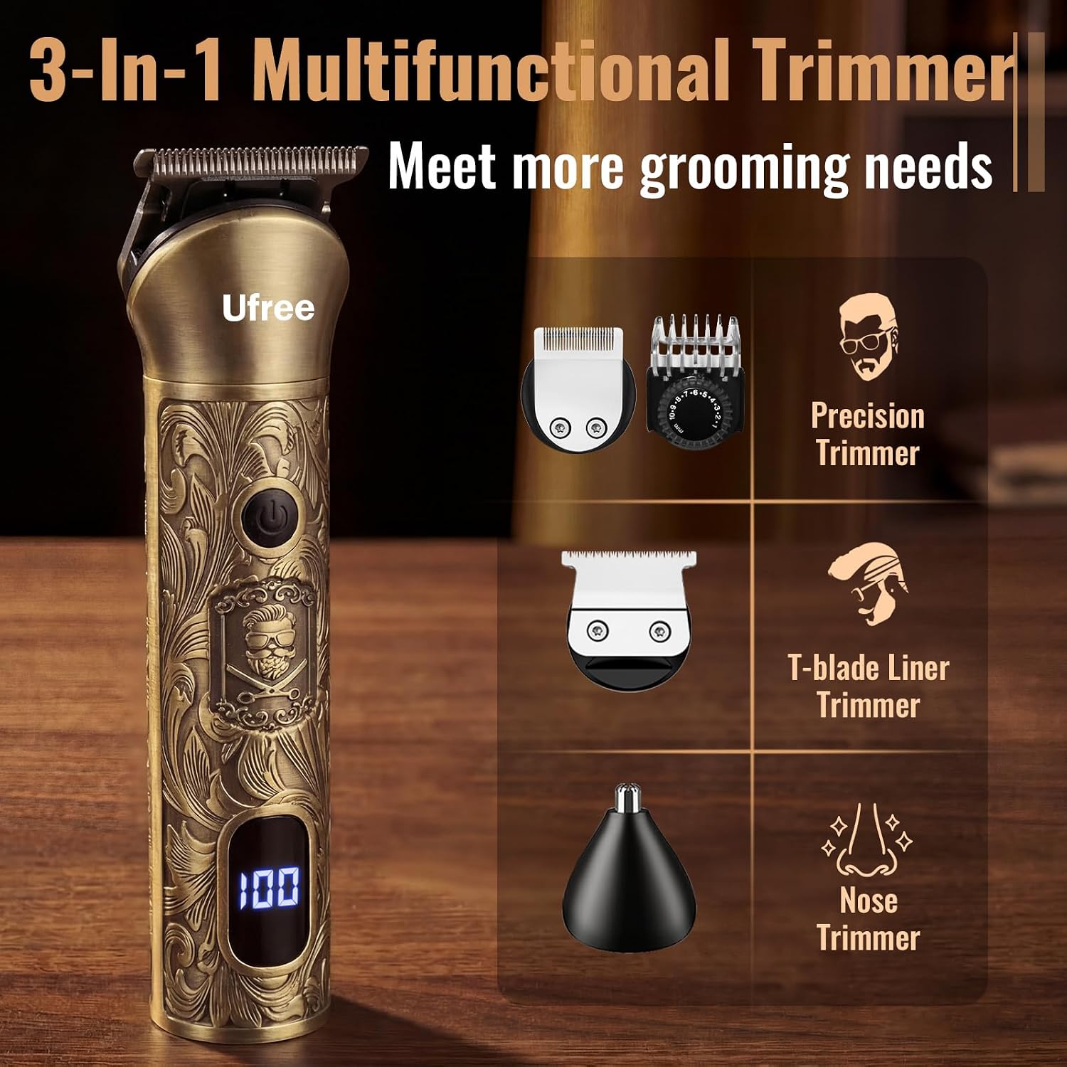 Beard Trimmer Hair Clippers fo – Men'S Grooming Images recenzja i cena