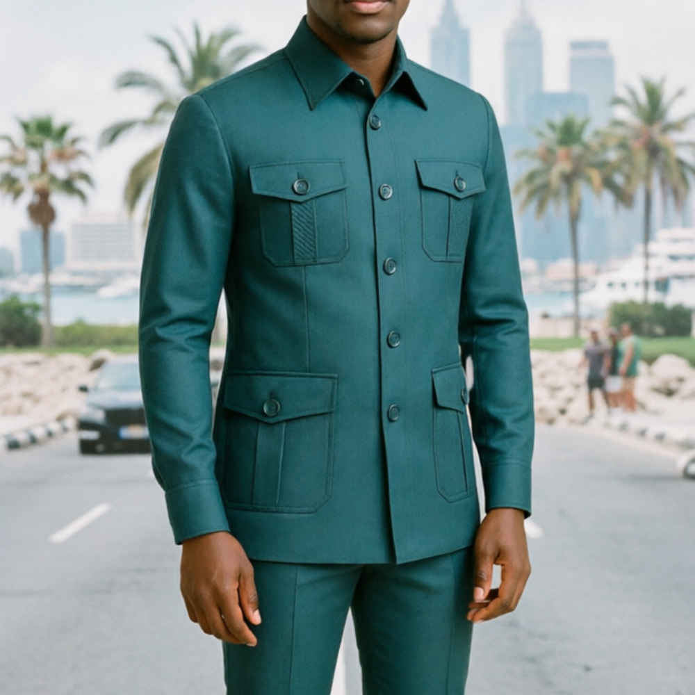 Safari Men Suits Chic Burgundy – Men'S Grooming Utilities recenzja i cena