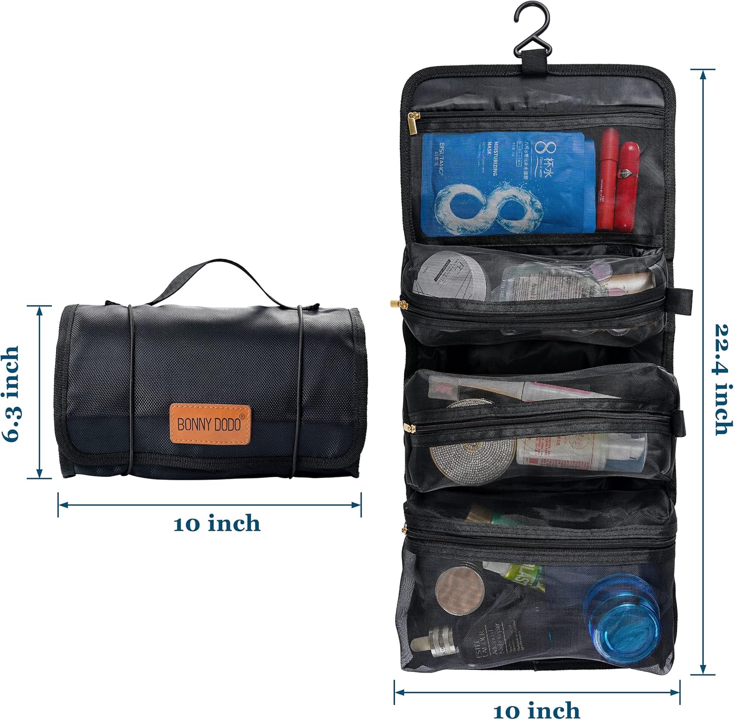 Roll-Up Hanging Toiletry Bag w – Men'S Grooming Images recenzja i cena