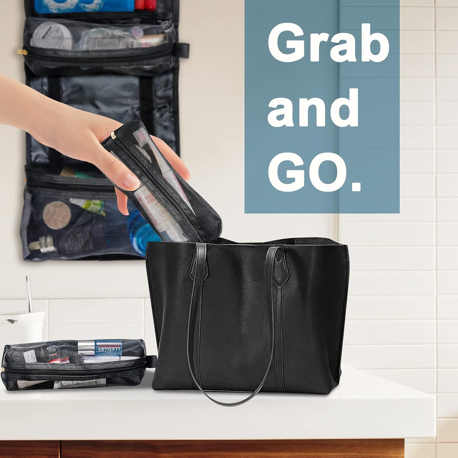 Roll-Up Hanging Toiletry Bag w – Men'S Grooming Images recenzja i cena